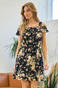 Off The Shoulder Floral Dress