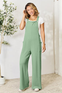 Wide Strap Overall with Pockets