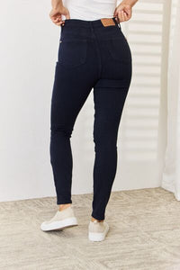 Judy Blue Navy Garment Dyed Tummy Control Skinny Jeans