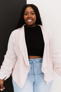 Higher Path Ruched Blazer Jacket
