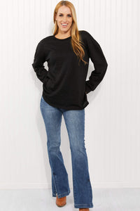 Textured Dropped Shoulder Top