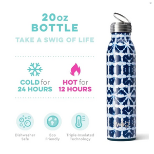 Swig Life™ Indigo Isles Water Bottle (20oz)