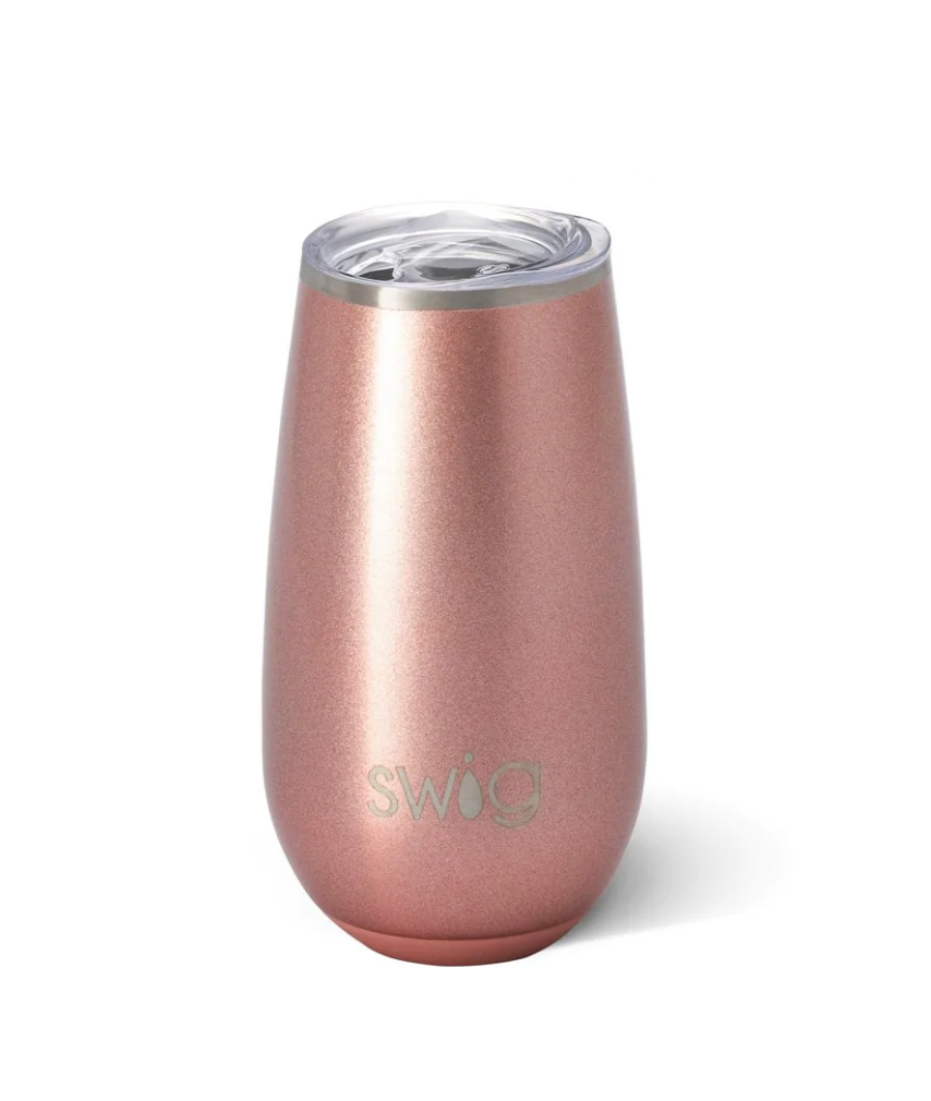 Swig Life™ Shimmer Rose Gold Stemless Flute (6oz)