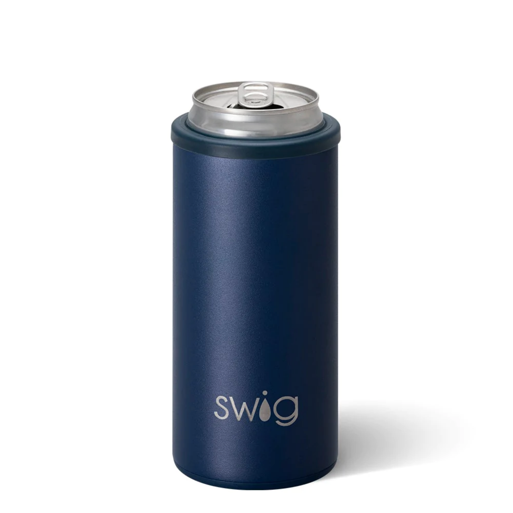 Swig Life™ Navy Skinny Can Cooler (12oz)