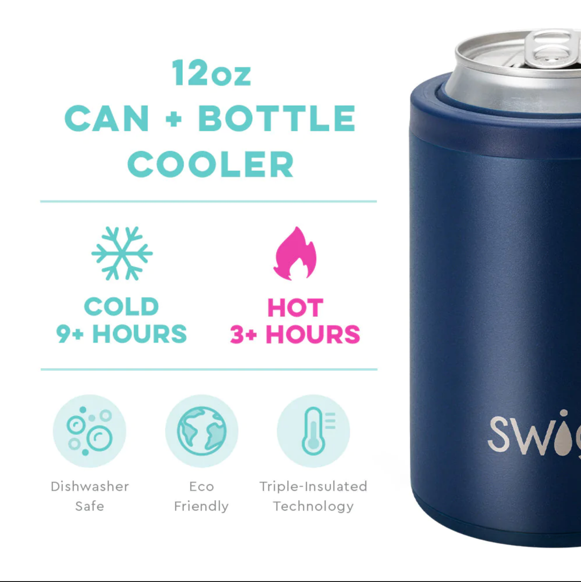 Swig Life™ Navy Combo Can & Bottle Cooler (12oz)