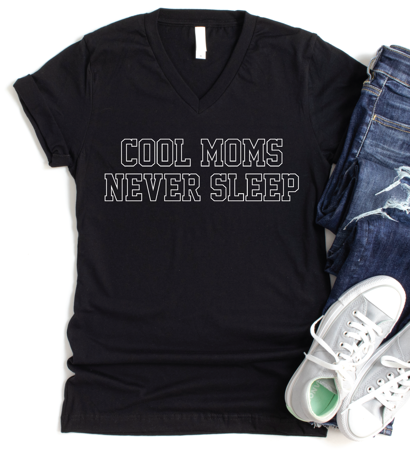 Cool Moms Never Sleep Tee