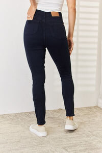 Judy Blue Navy Garment Dyed Tummy Control Skinny Jeans