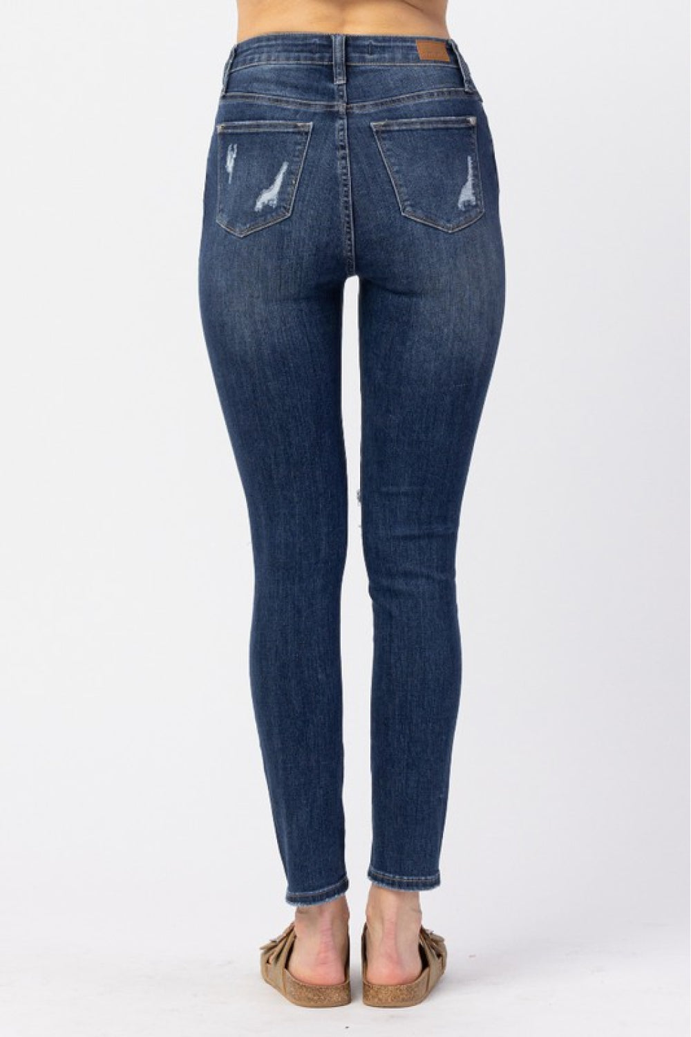 Britney Distressed Button Fly Judy Blue Jeans