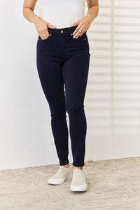 Judy Blue Navy Garment Dyed Tummy Control Skinny Jeans