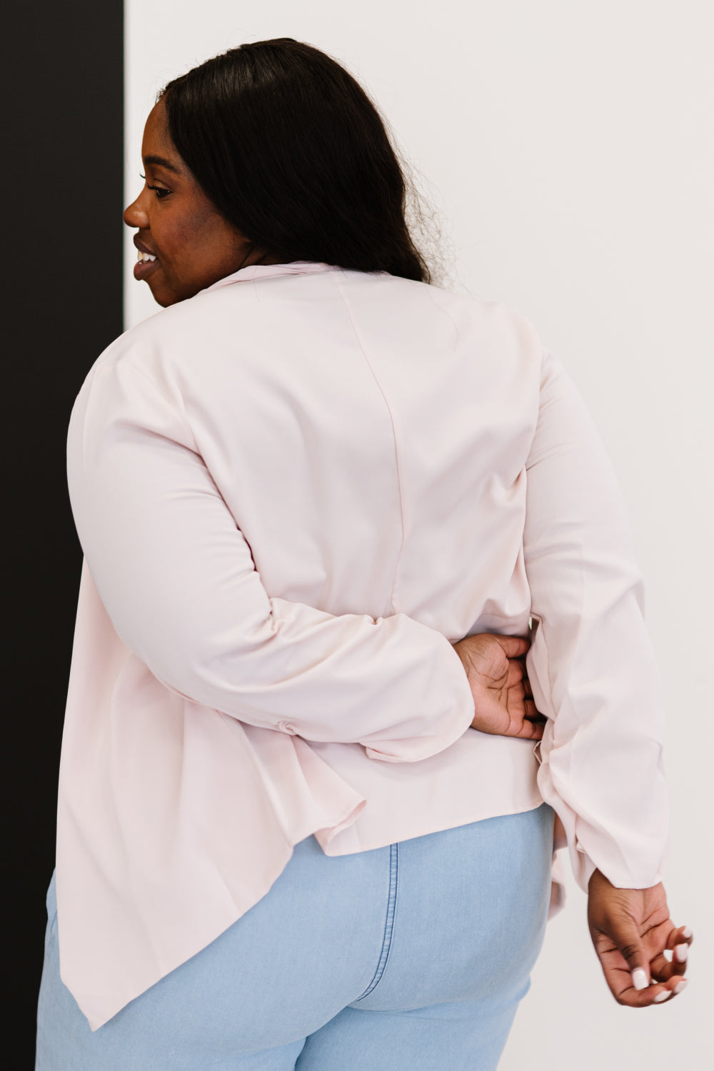 Higher Path Ruched Blazer Jacket