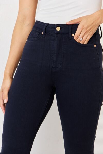 Judy Blue Navy Garment Dyed Tummy Control Skinny Jeans