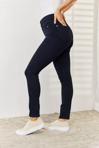 Judy Blue Navy Garment Dyed Tummy Control Skinny Jeans