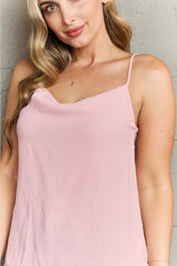 For The Weekend Loose Fit Cami in Blush