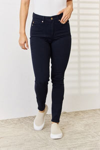 Judy Blue Navy Garment Dyed Tummy Control Skinny Jeans