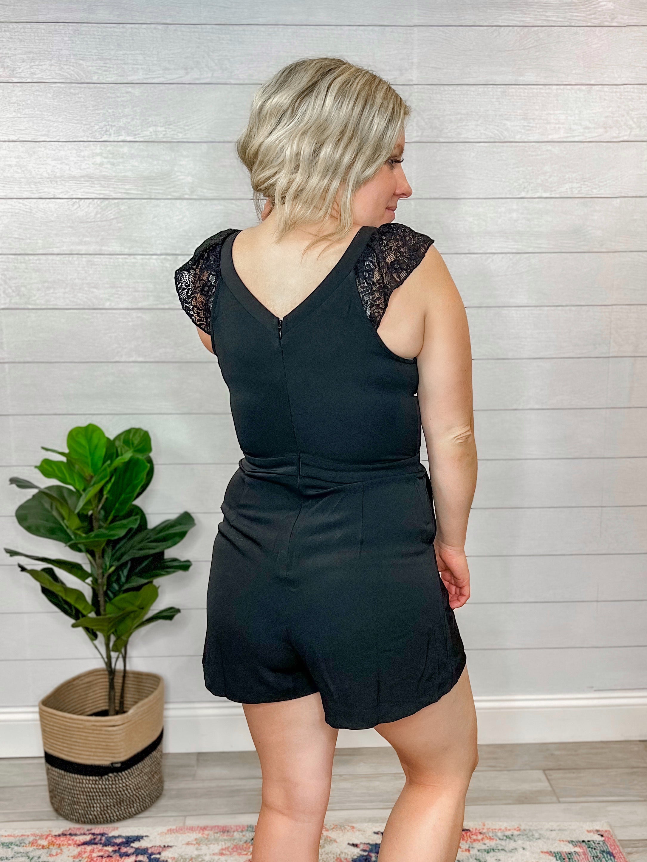 Like a Glove Black Romper