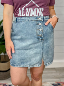 Barbie Girl Denim Mini Skirt