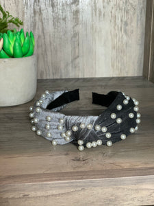 Blair Beaded Velvet Knot Headbands