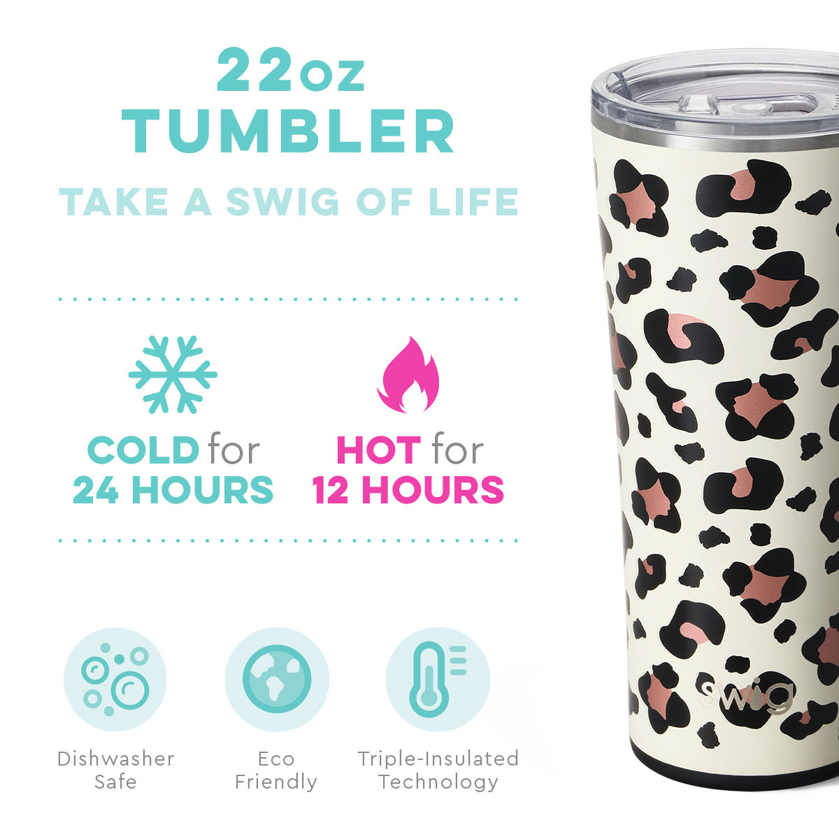 Swig Life™ Luxy Leopard Tumbler (22oz)