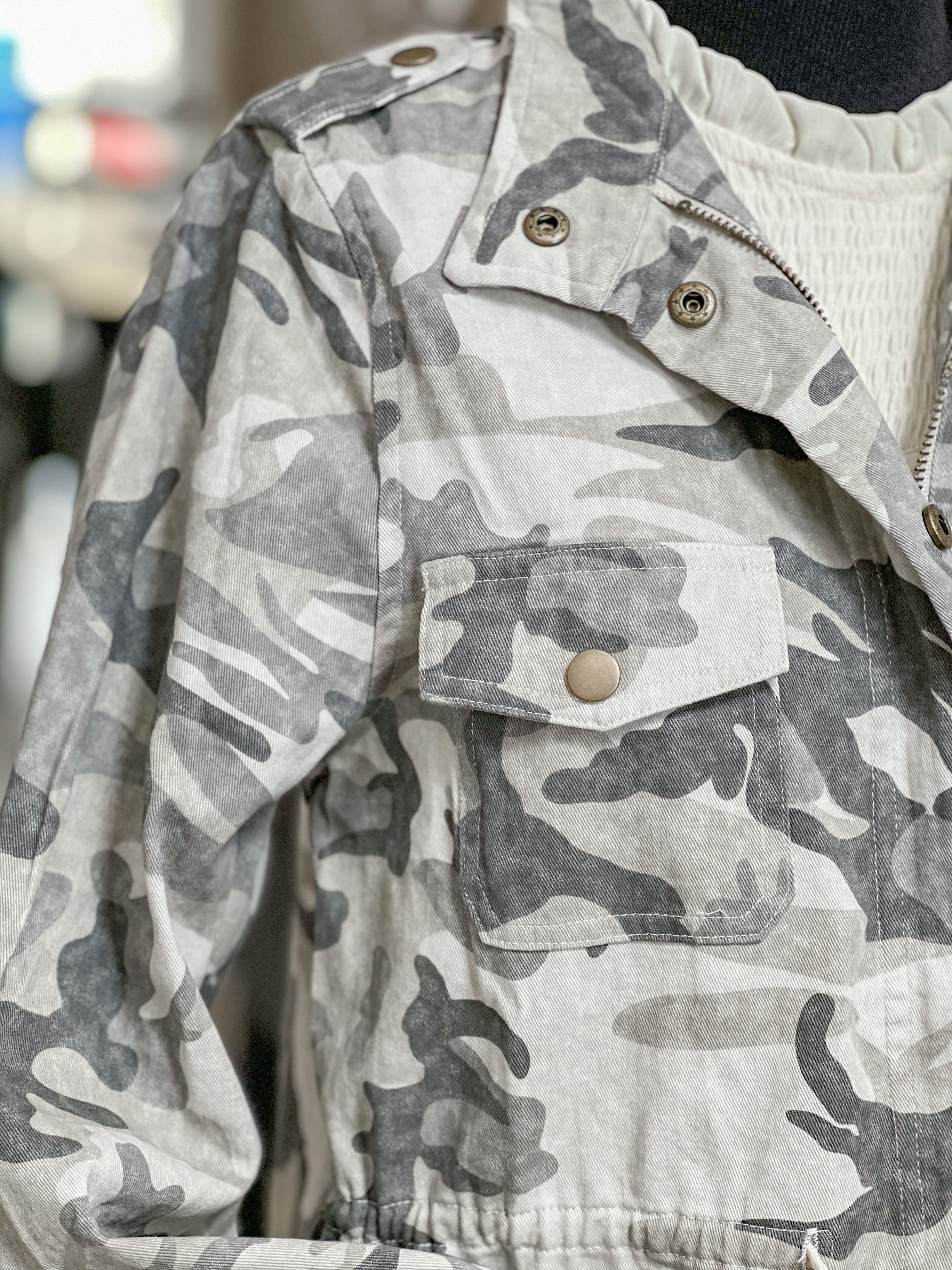 Grey Camo Jacket