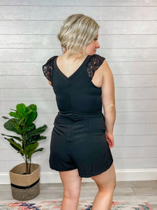 Like a Glove Black Romper