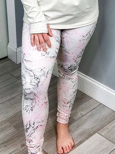 Light Marbled Athletic Leggings