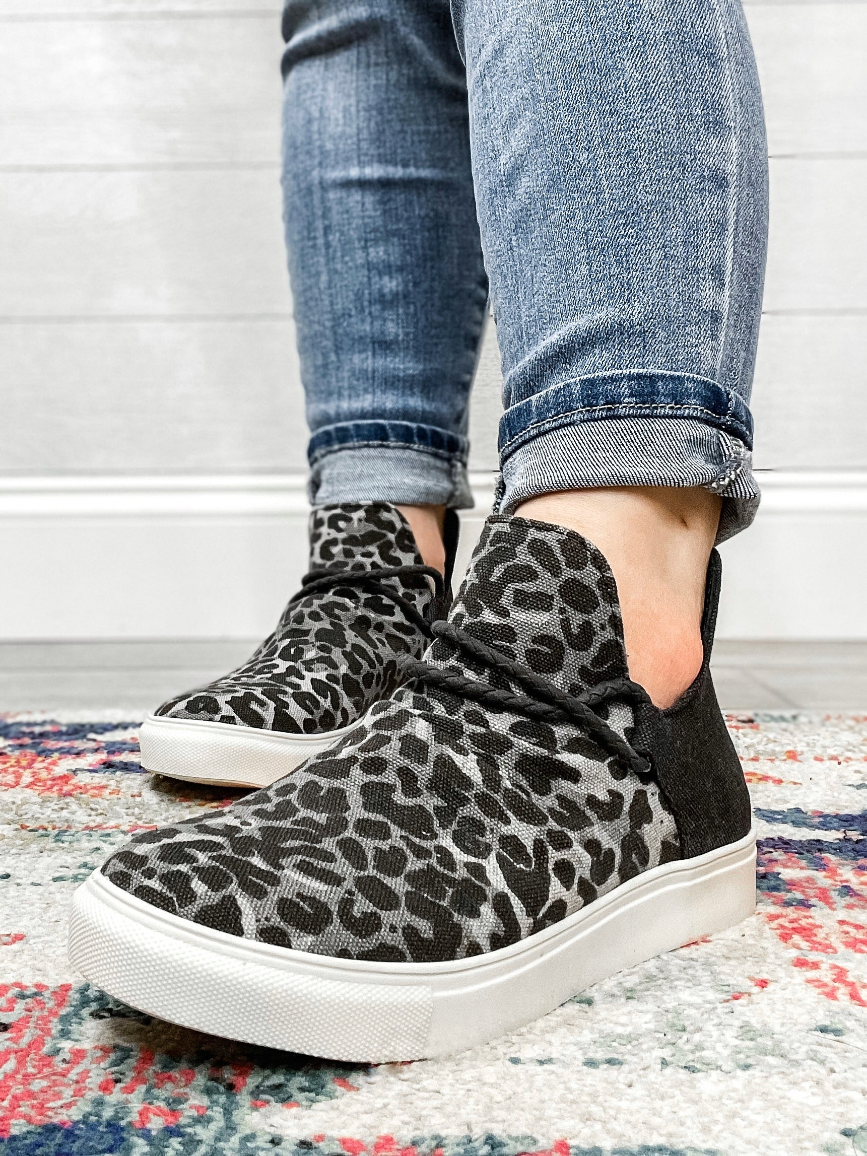 I’m a Survivor Leopard Sneakers