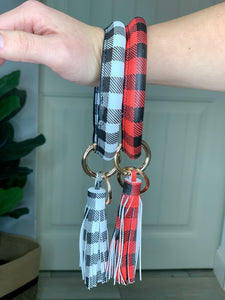 Buffalo Check Bangle Key Ring