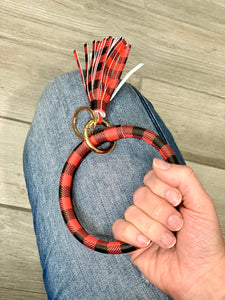 Buffalo Check Bangle Key Ring