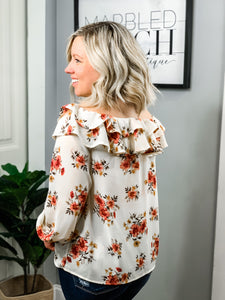 Flowy Floral Off Shoulder Top