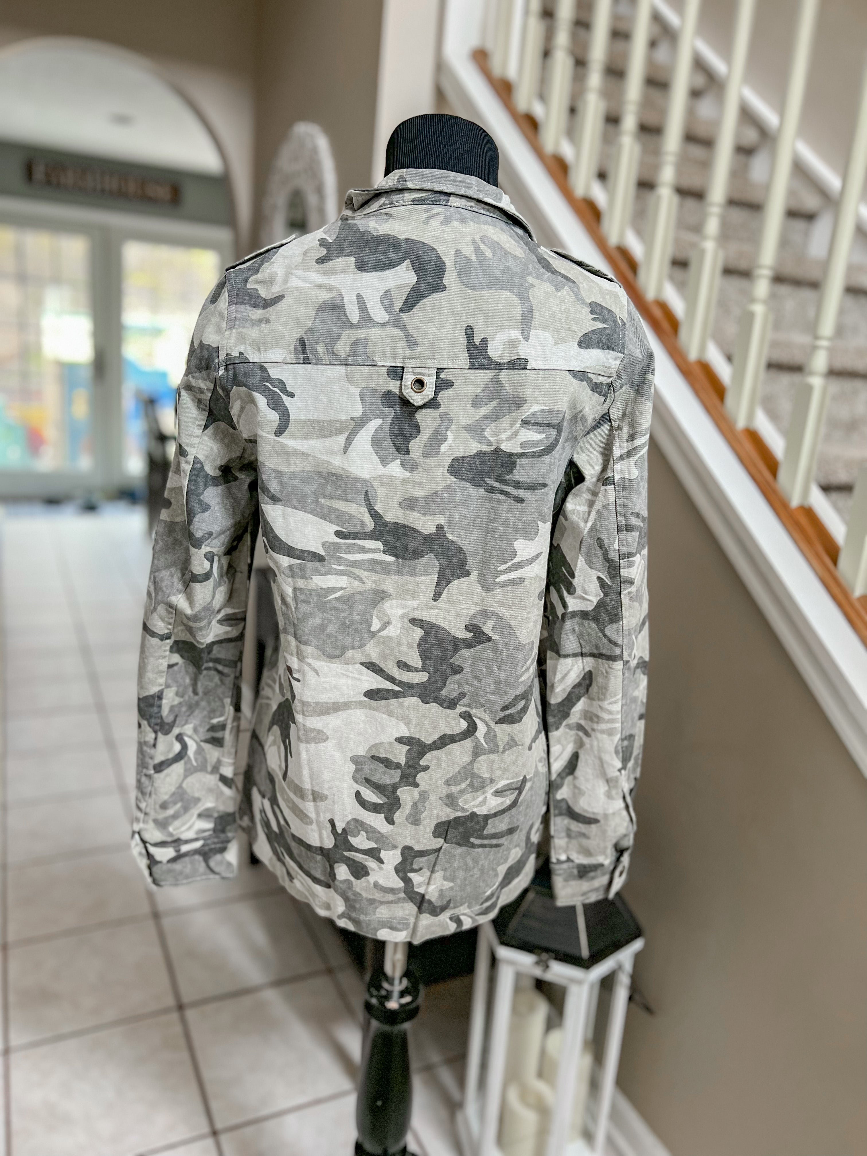 Grey Camo Jacket