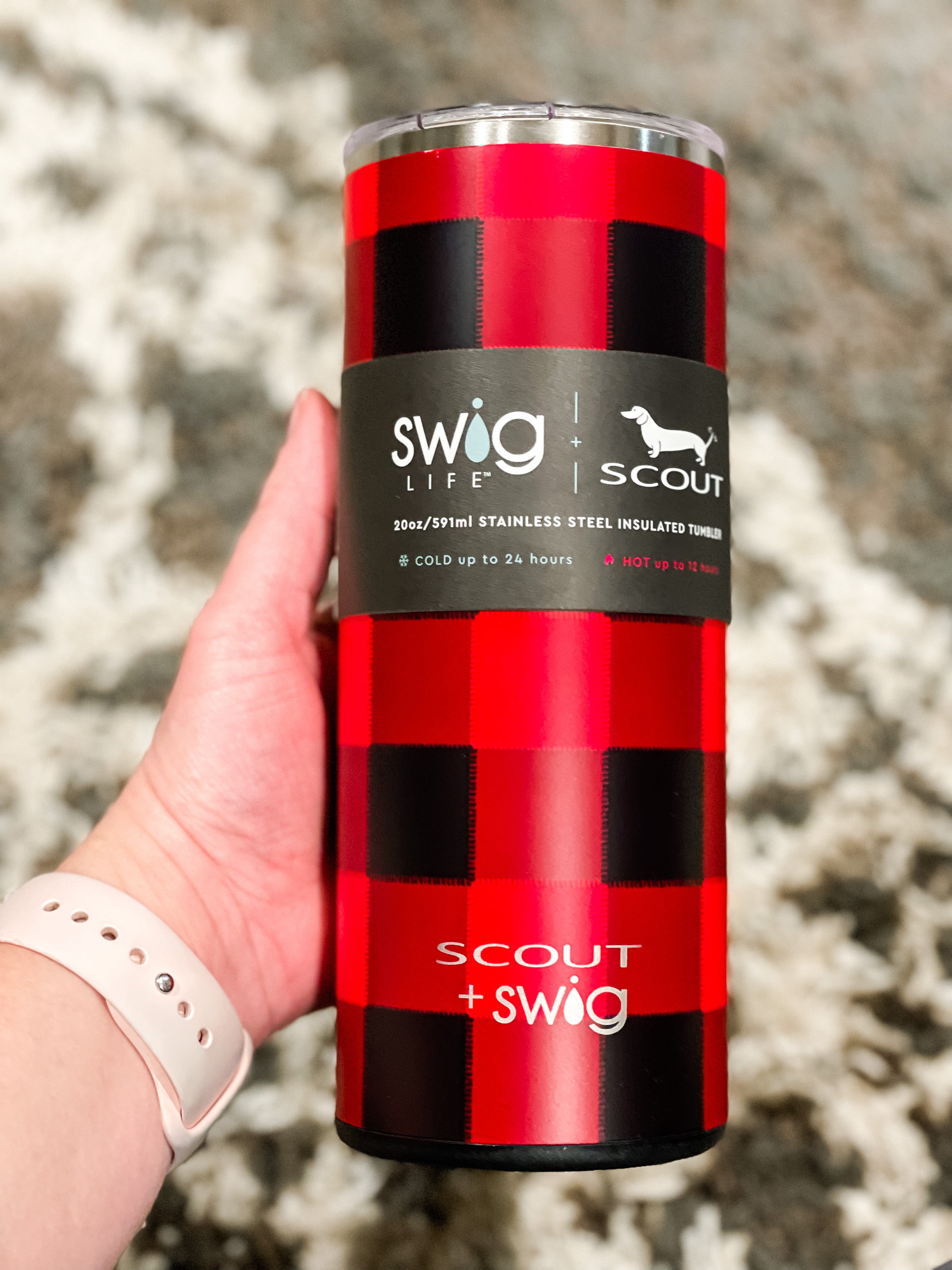 SCOUT + Swig Flannel No. 5 Tumbler (20 oz)