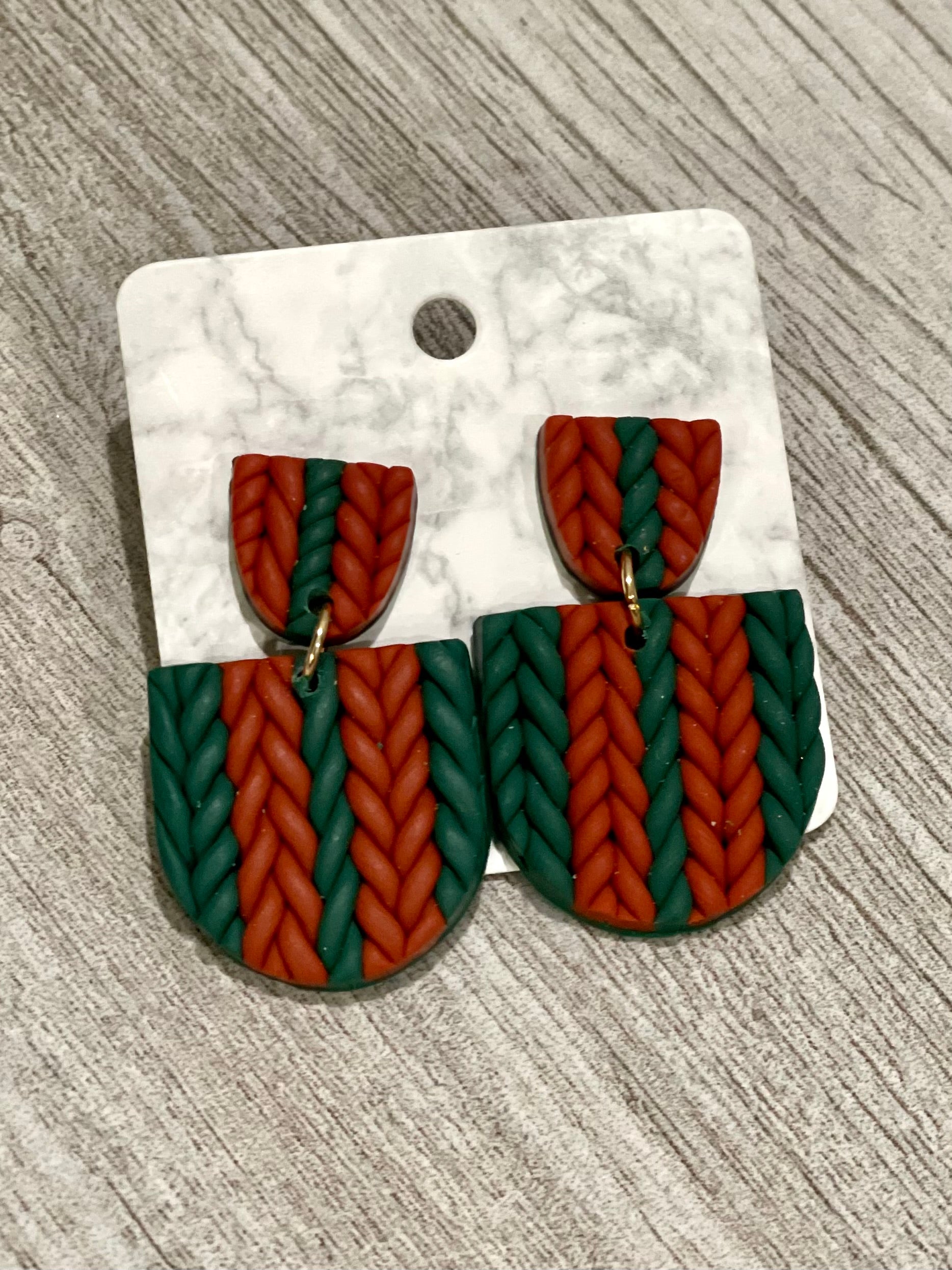 Noel Braided Clay Earrings