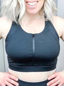 Zena Zip Sports Bra