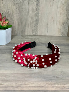 Blair Beaded Velvet Knot Headbands