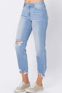 Bobbie Mid-Rise Distressed Boyfriend Jeans