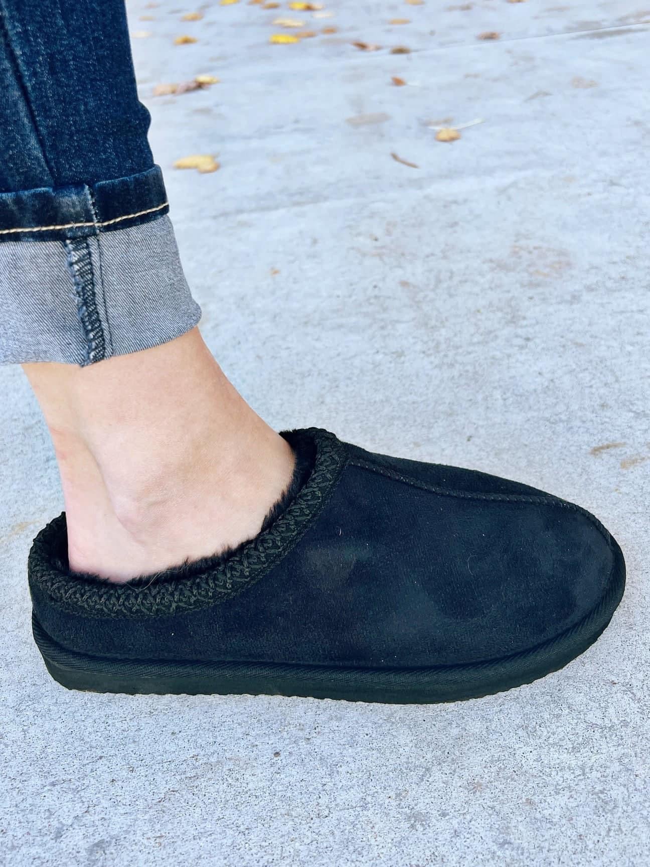 Very G Black Slipper Shoes