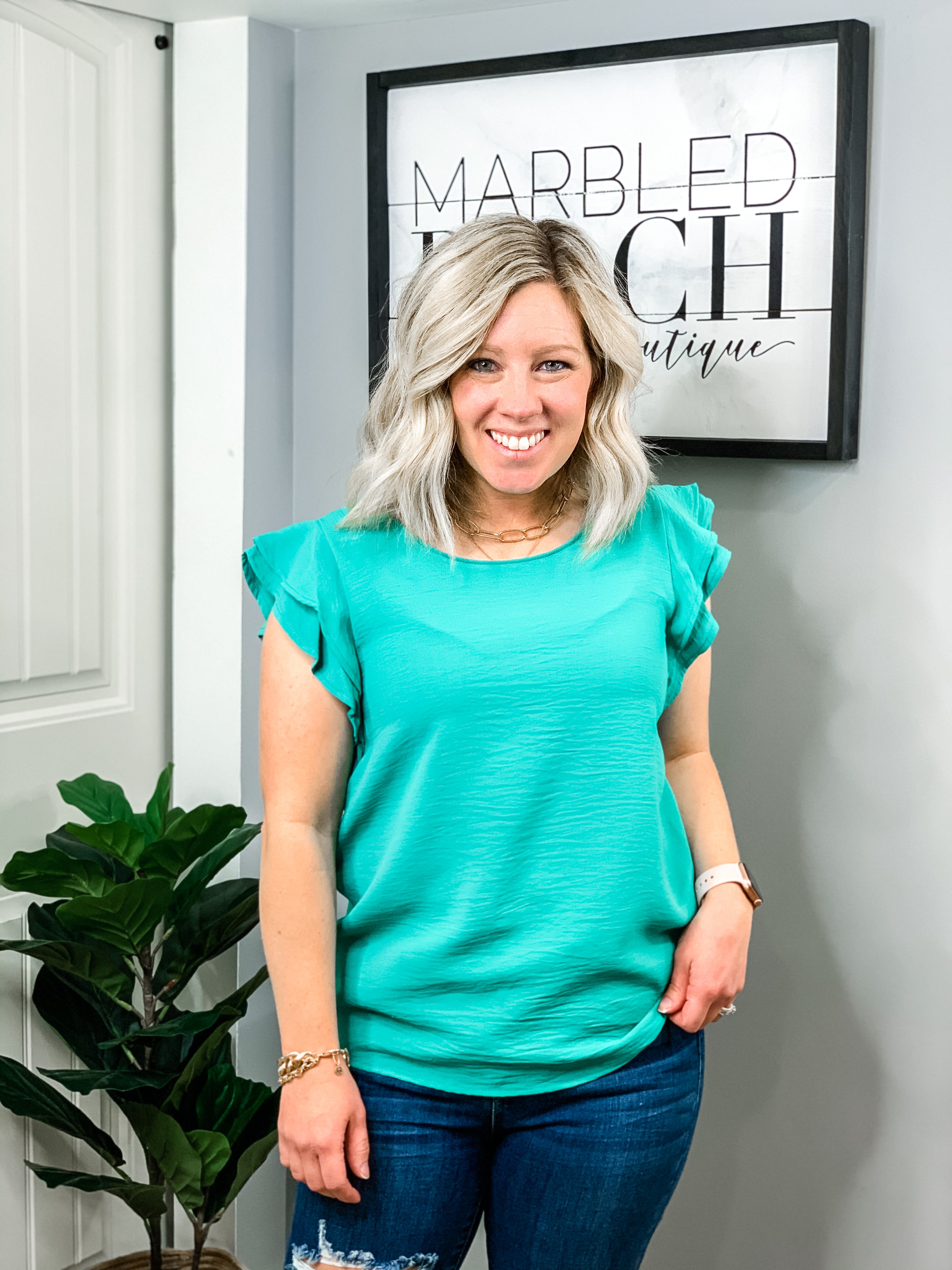 Kelly Ruffle Top