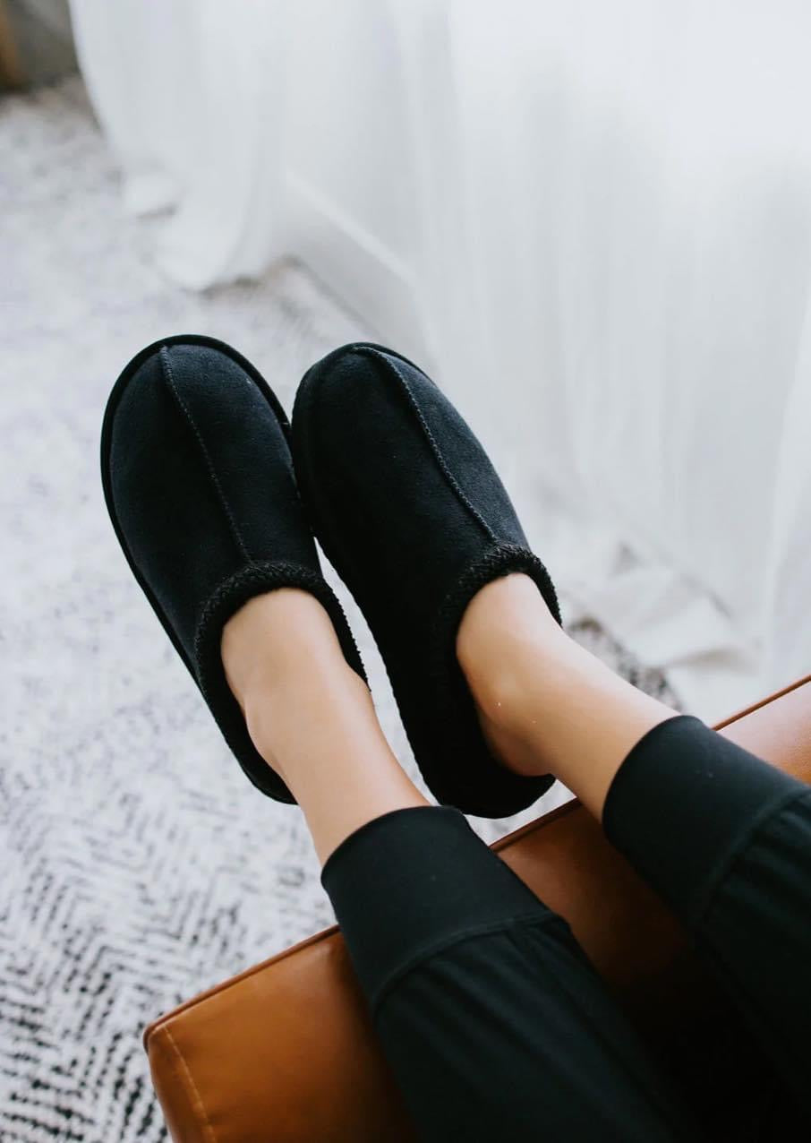 Very G Black Slipper Shoes