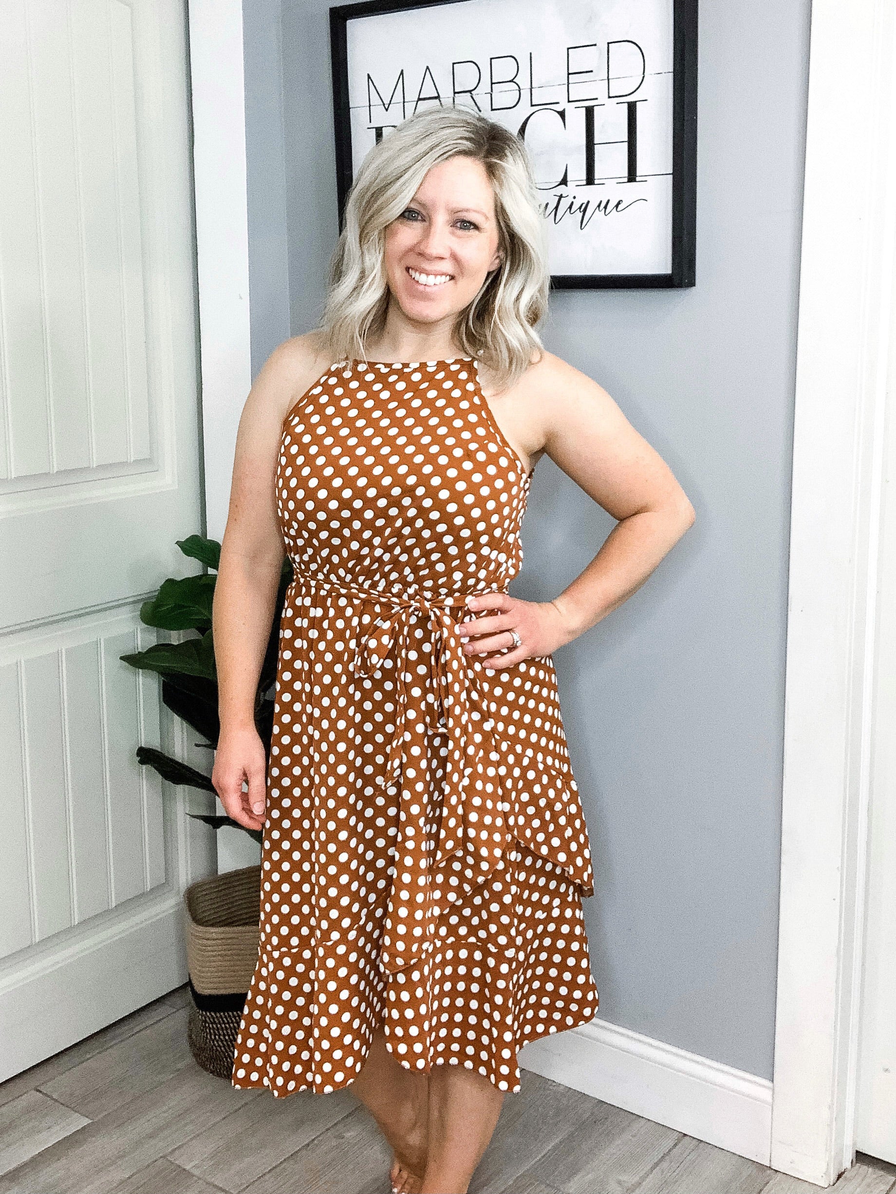 Lucy Faux Wrap Dress