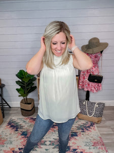 Santana Sleeveless Smocked Blouse