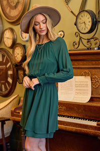 Starry Nights Shirred Dress