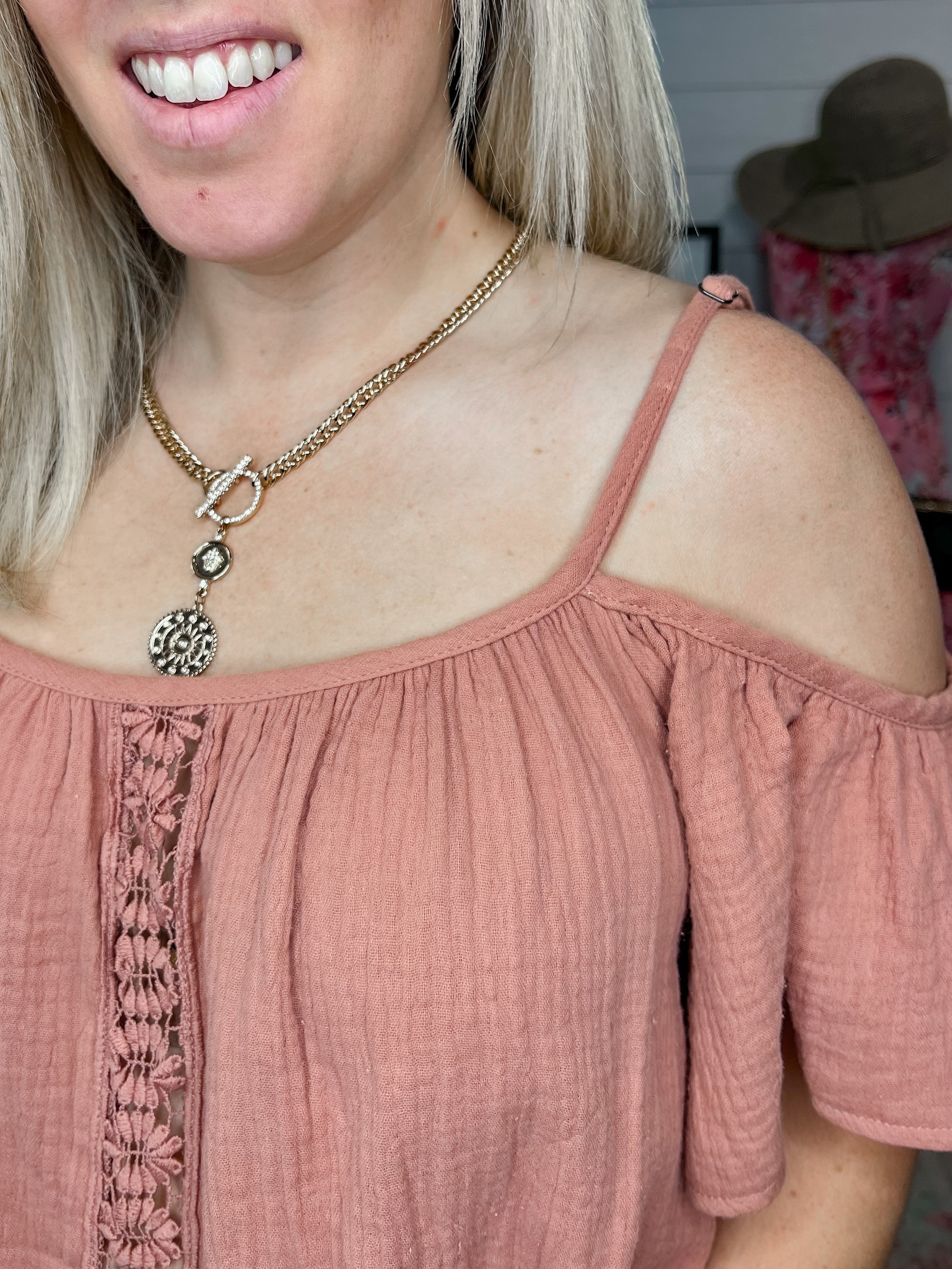 Wild Child Mauve Off Shoulder Top
