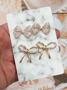 Put a Bow on it Earring Duo