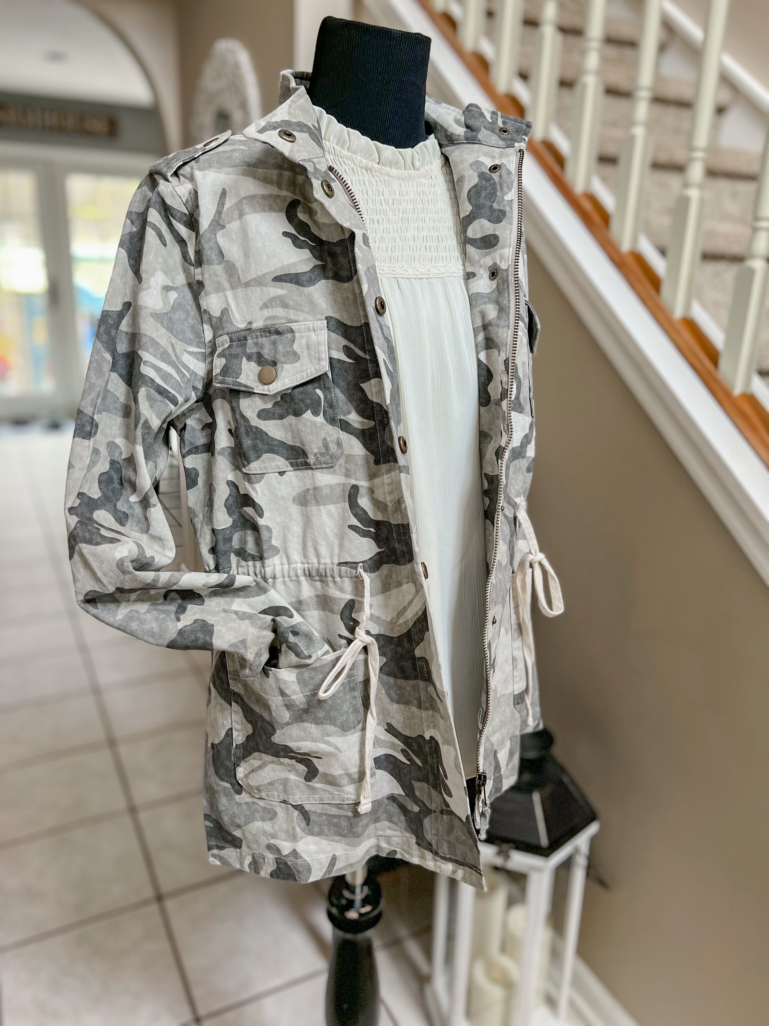 Grey Camo Jacket