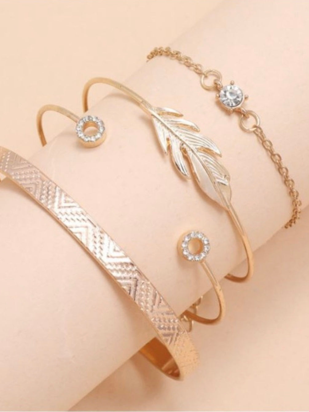 Light as a Feather Bracelet Stack