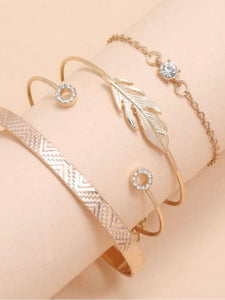 Light as a Feather Bracelet Stack