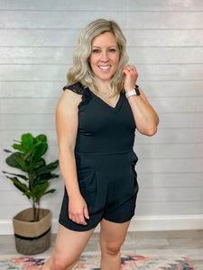 Like a Glove Black Romper