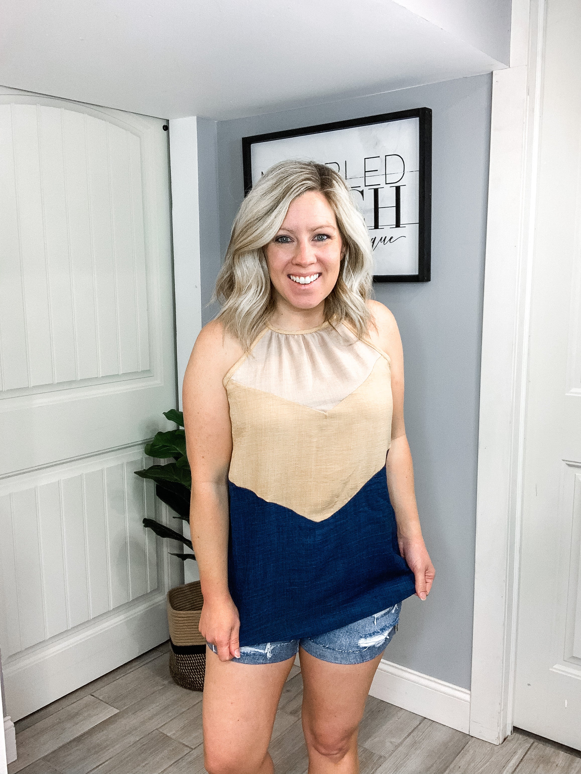 Classic Chevron Halter Top